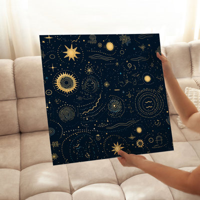 Astronomy and Space Stars Pattern IV Modern Unframed Art Print