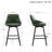 Janayshia Modern Industrial Swivel Upholstered 25.6'' Faux Leather Counter Stool with Metal Frame-1524620432-1482311200