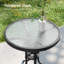 Table d'appoint de patio, table ondulée pour chambre, chevet, porche