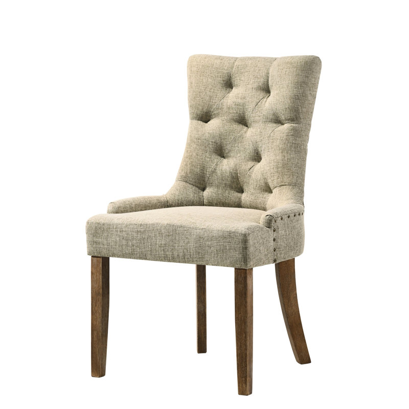 Chaise d'intérieur, ensemble de 2 chaises d'appoint, chaises capitonnées pour la maison