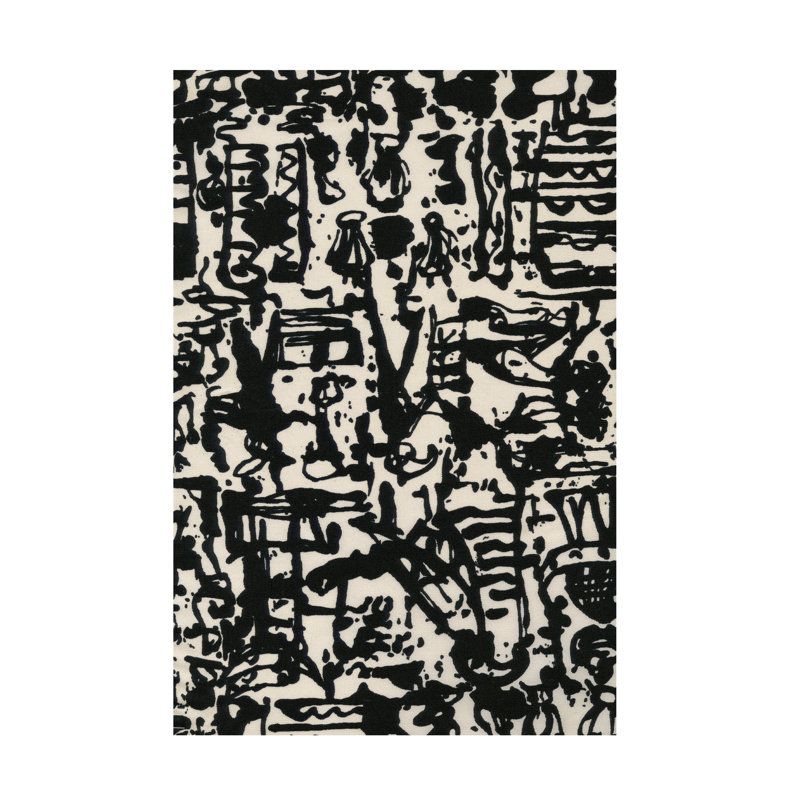 Large Black and White Abstract Canvas Art