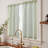 Linen Rod Pocket  Light Filtering Striped Kitchen Cafe Curtains Curtains-804619947-804619946