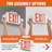 VEVOR Thermoplastic LED Double Sided Emergency Exit Combo Sign