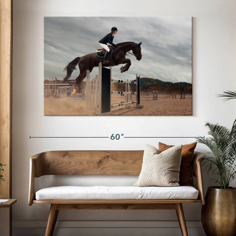Sireci Equestrian Jumping, 34'' H x 51'' W