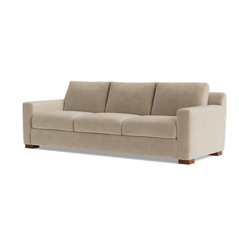 Catalina Sofa (95"), Velvet - Beige