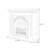 Beige Solid Wood Electric Fireplace-2073914526