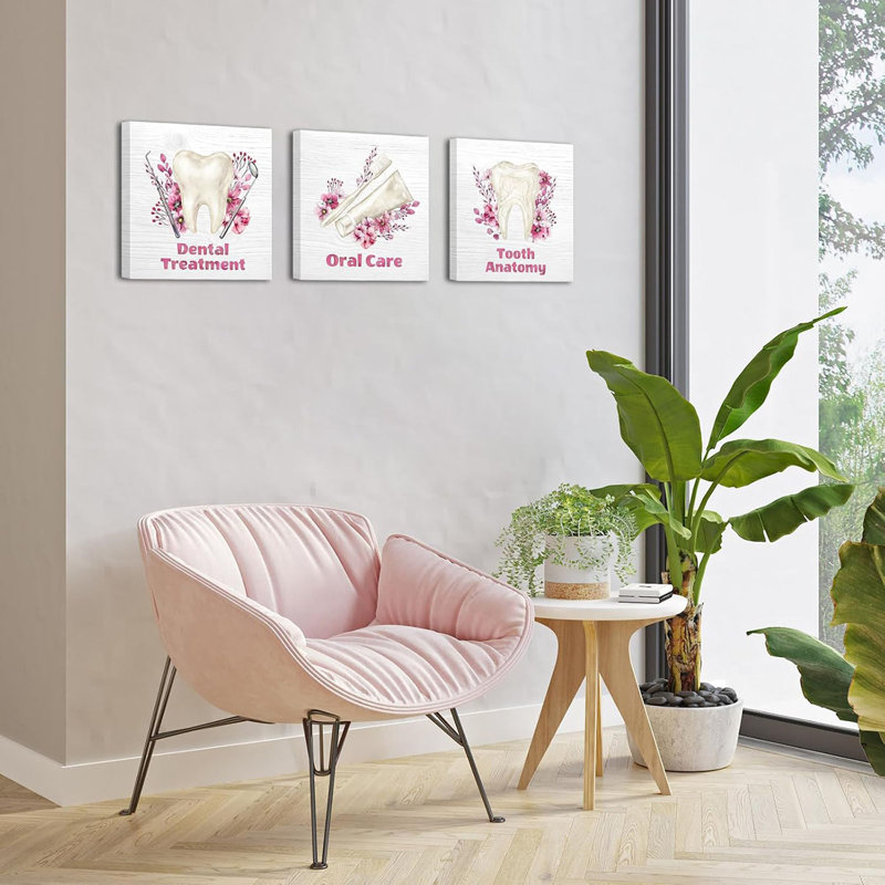 3 Piece Wrapped Canvas Wall Art