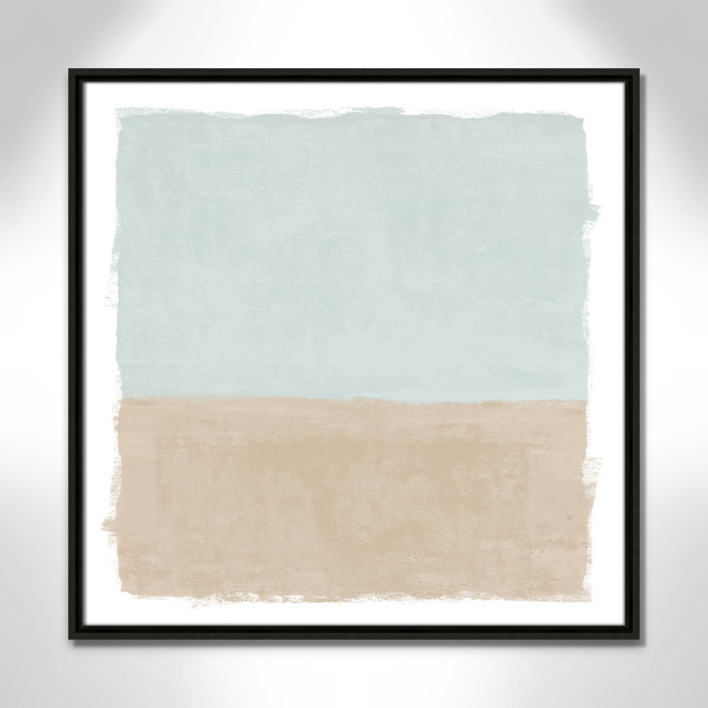Sable et ciel I - reproduction carrée de Vesrion par Natalie Carpentieri, H 25,5 po x l 25,5 po, Espresso