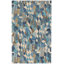 Deer Leap Blue Hand Hooked Wool Rug