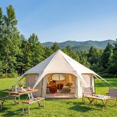 Glamping Tent with Stove Jack
