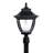 Pagoda Bulb Black 1-Light 87" H Solar Powered Lamp Post