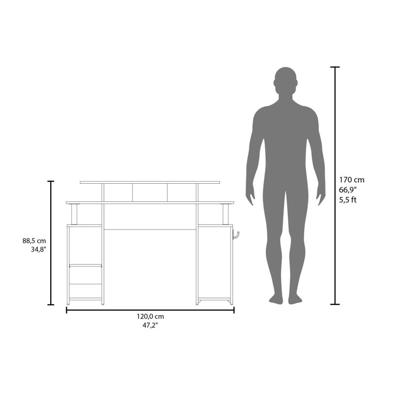 Bureau de jeu Accents Minimalist
