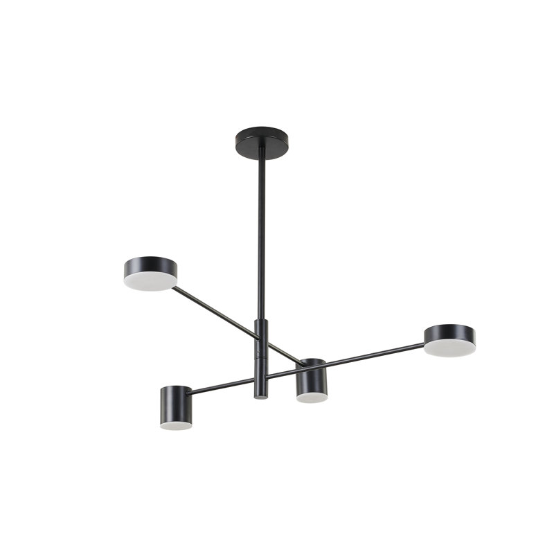 Lustre géométrique unique à 4 lumières