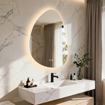 Miroir de salle de bain sans cadre