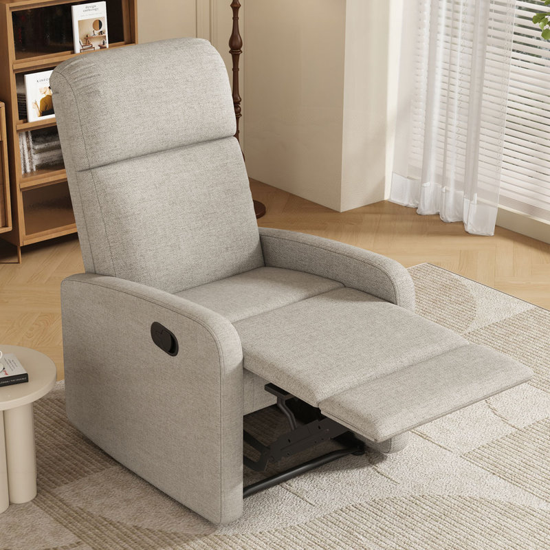 Fauteuil inclinable manuel avec dossier réglable, Blé uni