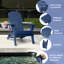 Chaise Adirondack pliante en plastique avec dossier réglable Unicoi-1812206644