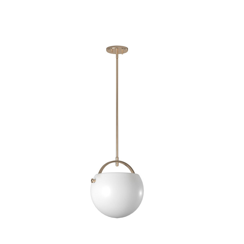 Luminaire suspendu sphère 1 lumière Mikhail, Laiton poli
