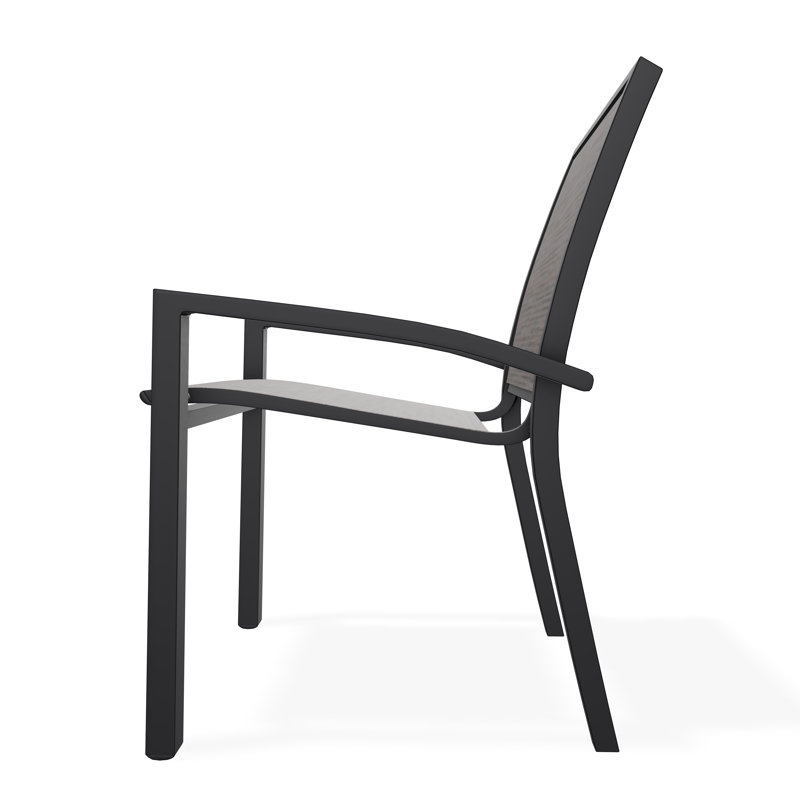 Kendall Outdoor Dining Chair, Black, James