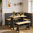 Berna 3-Piece Solid Pine Wood Corner Dining Set with L-Shaped Bench, Space-Saving Breakfast Nook Table Set for Kitchen, Dining Room, Café, Seats Up to 5-2090269231