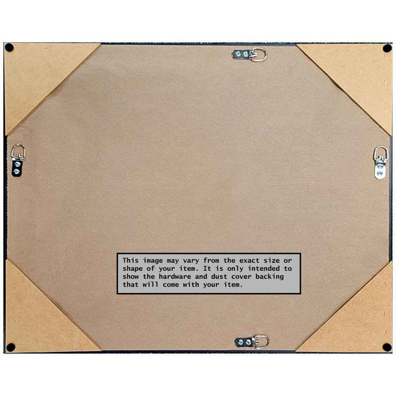 41" x 29" Walnut Brown Beveled Wood Framed Wall Mirror