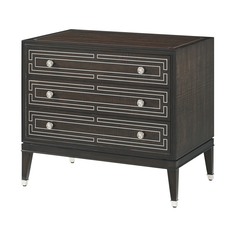Table de chevet en bois massif l 32,25 po Spencer London, Fulham