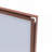 Oversized Rectangle Bathroom Mirror with Walnut Frame-5530462