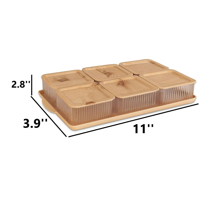 Canister Set With A Serving Tray (7-Piece)