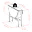 Solid Wood Top Trestle Dining Set