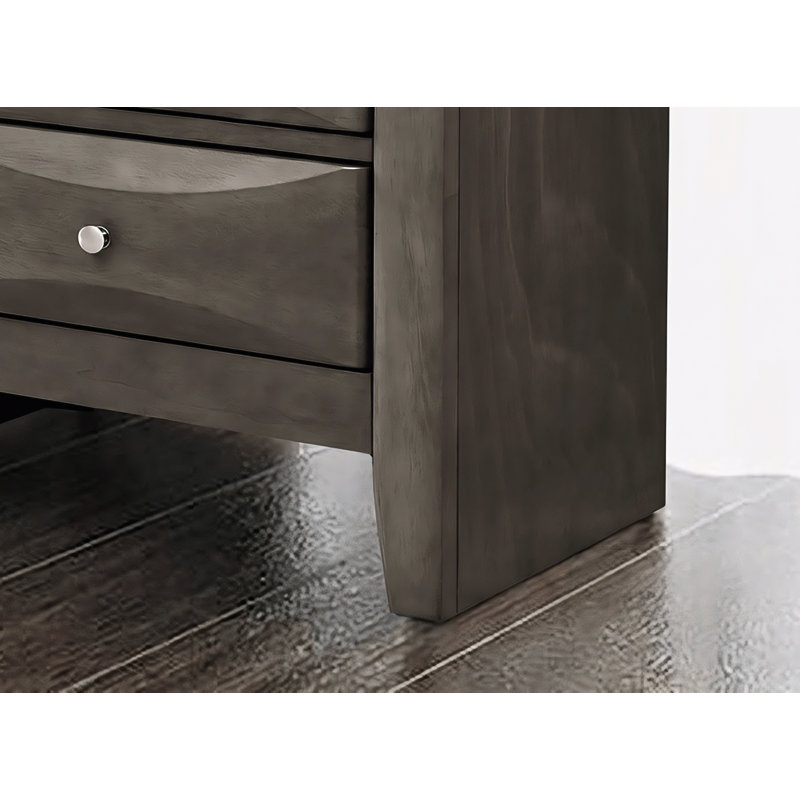 Table de chevet Lovisa, Gris