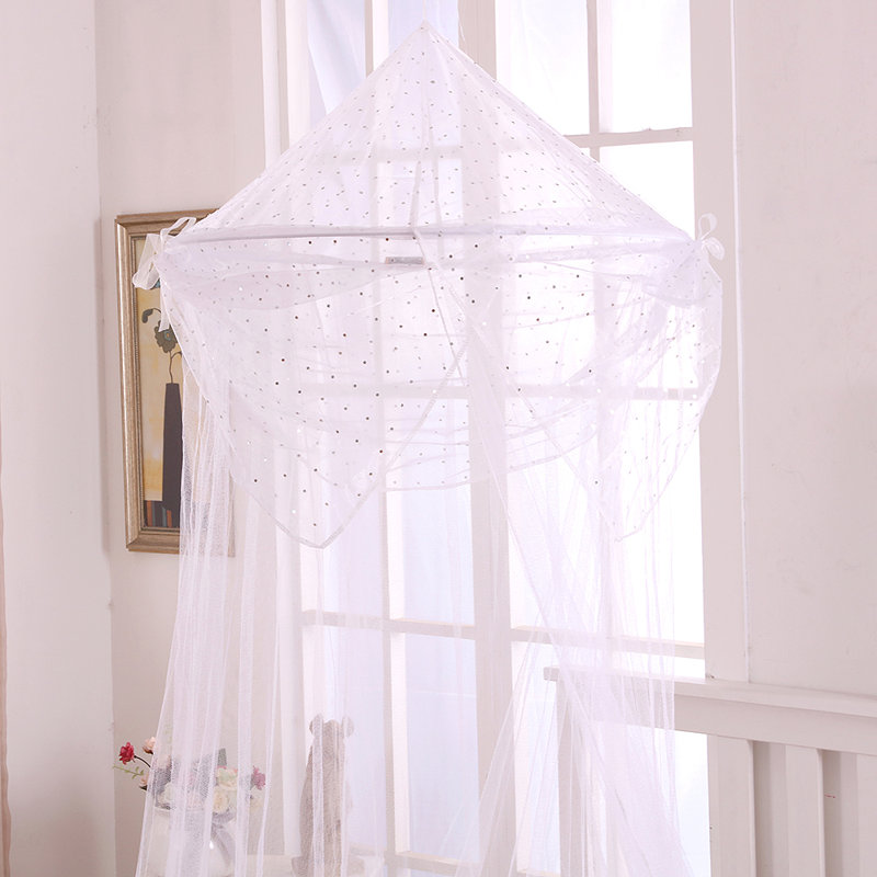  Lit à baldaquin pliable pour enfants, Blanc