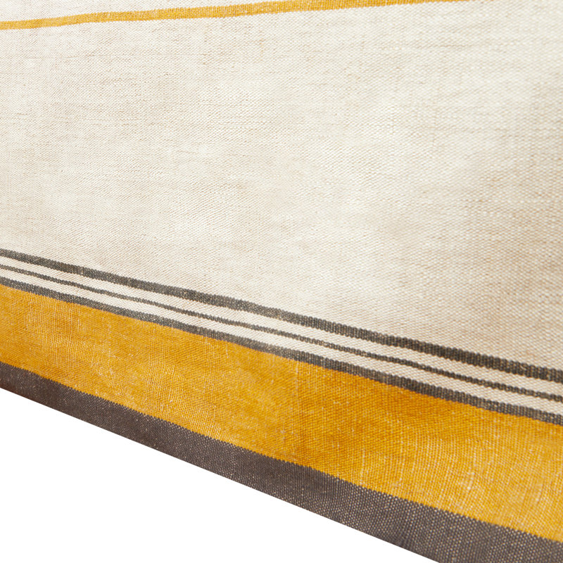 Eze Tablecloth - Ivory/Blue - 60" x 60", Ivory/Mustard, 60" Square