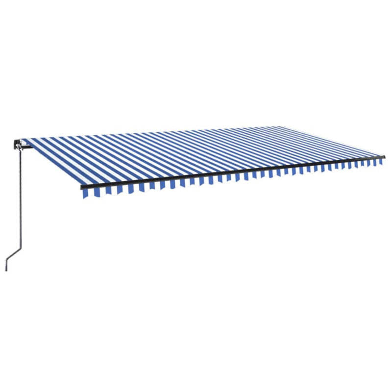 VidaXL Retractable, Blue/White