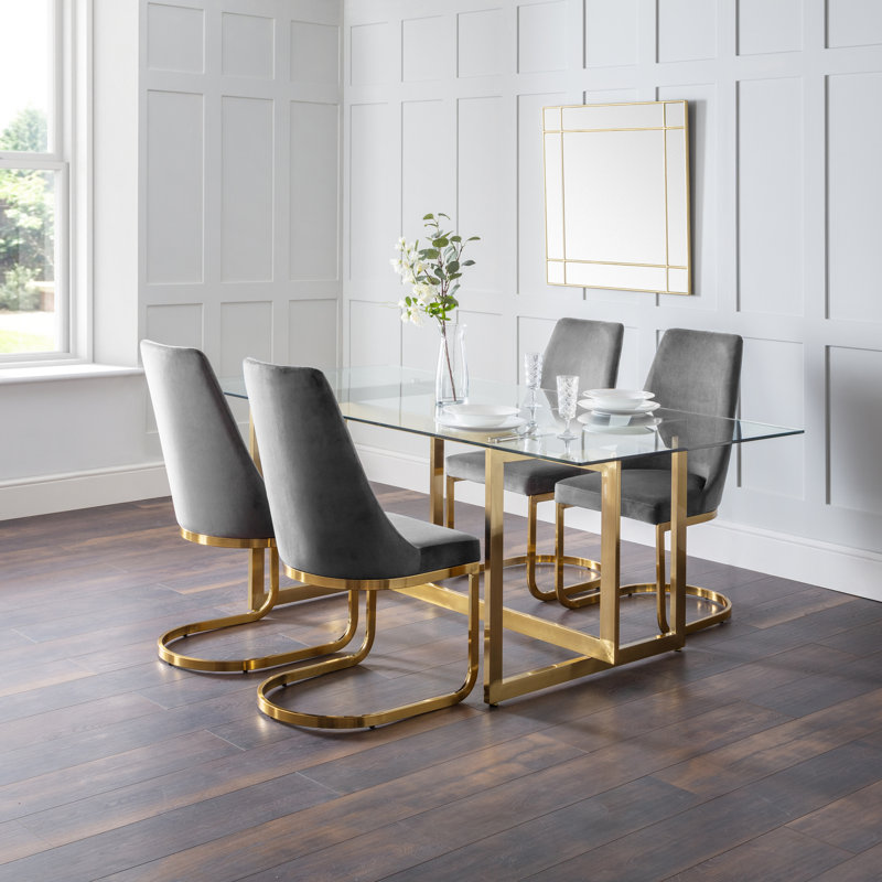 Lula 4 - Person Dining Set, Grey