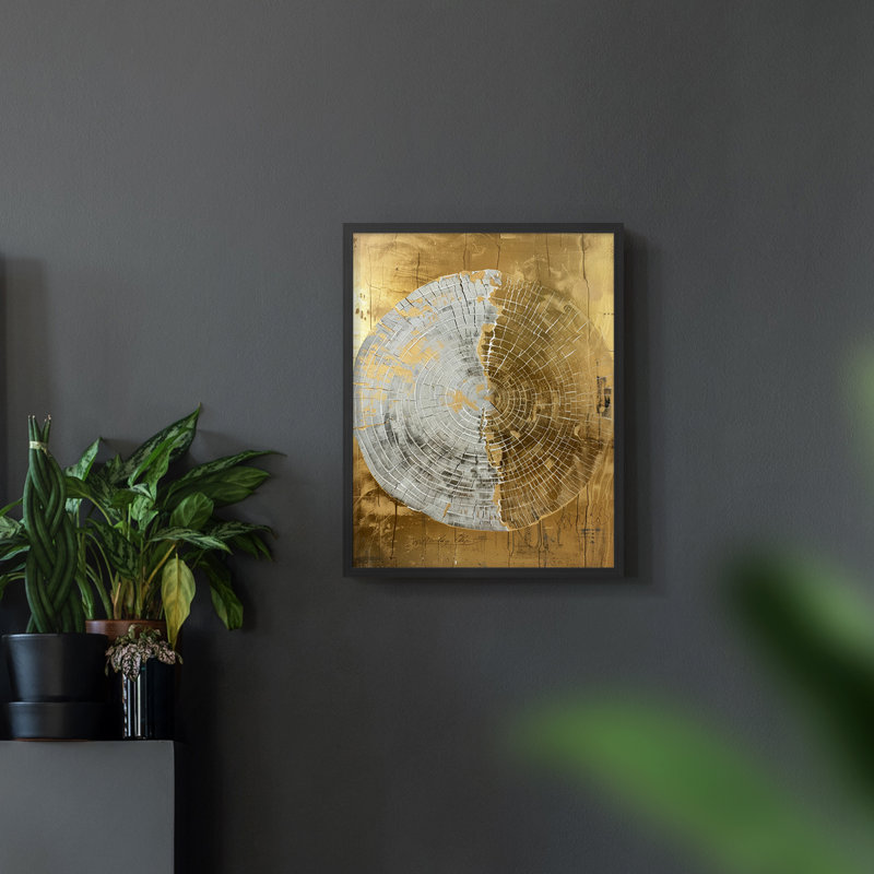 Série ABSTRACT CLxxxv - reproduction encadrée de qualité supérieure - prête à être accrochée - aucun clou requis