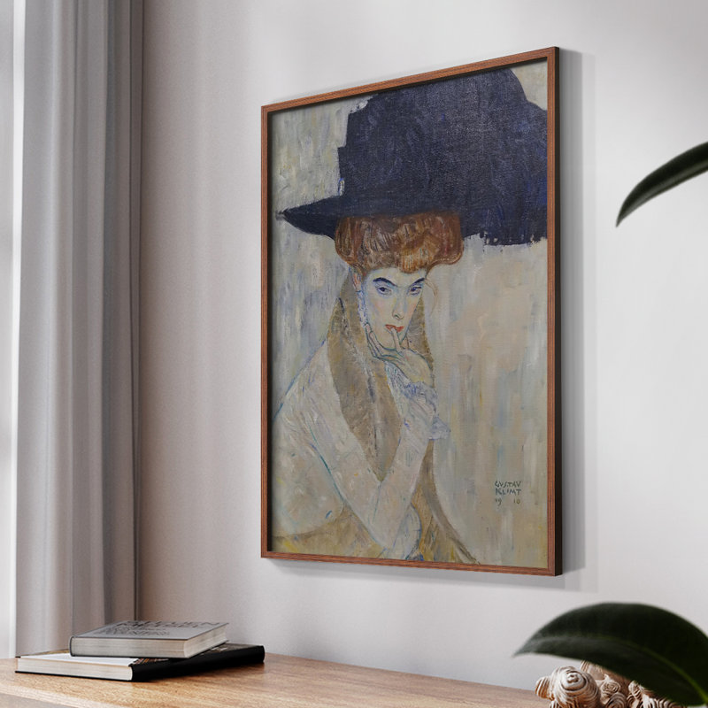«Gustav Klimt XX» sur, Noyer, H 10 po x l 8 po