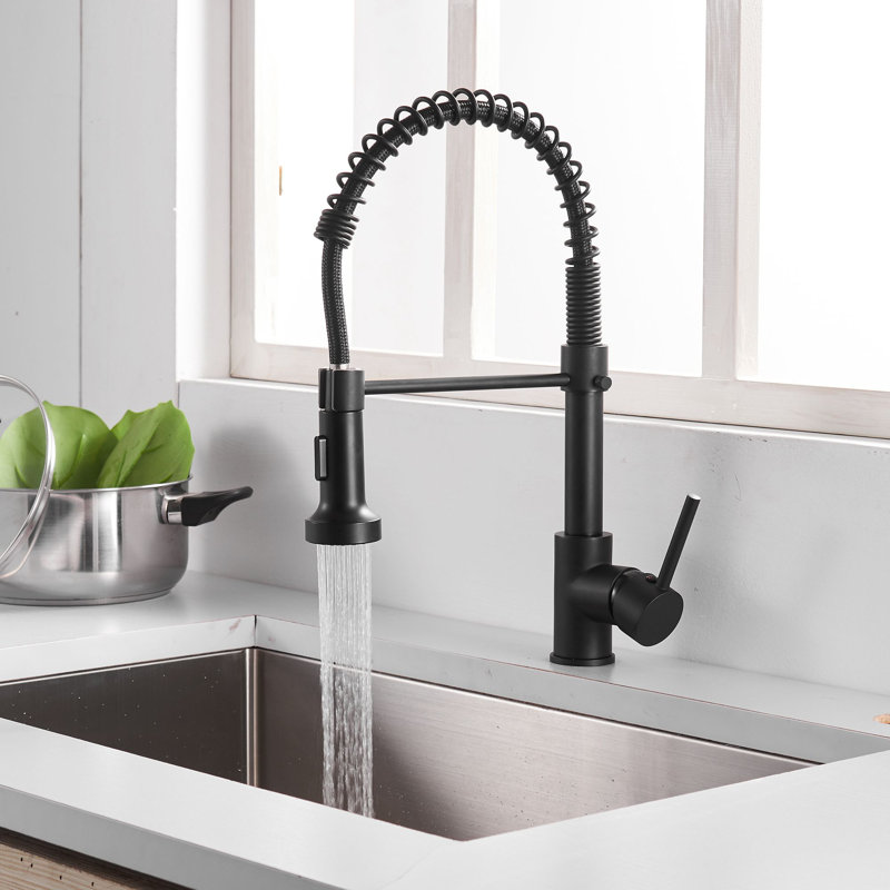 URENTO Kitchen Faucet, Matte Black