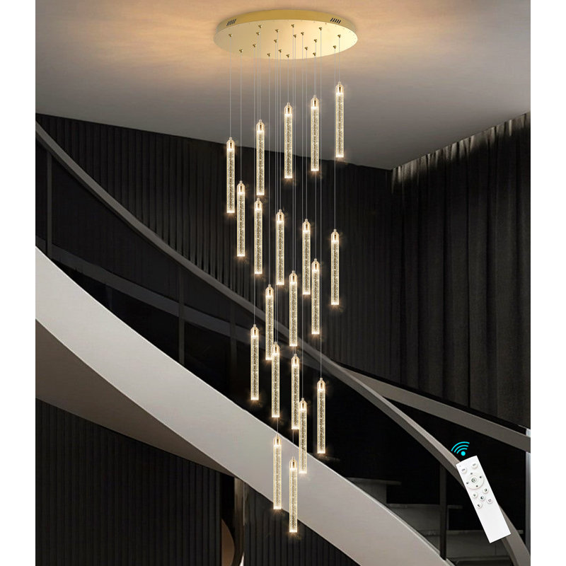 Lustres en cristal 20 lumières, Or