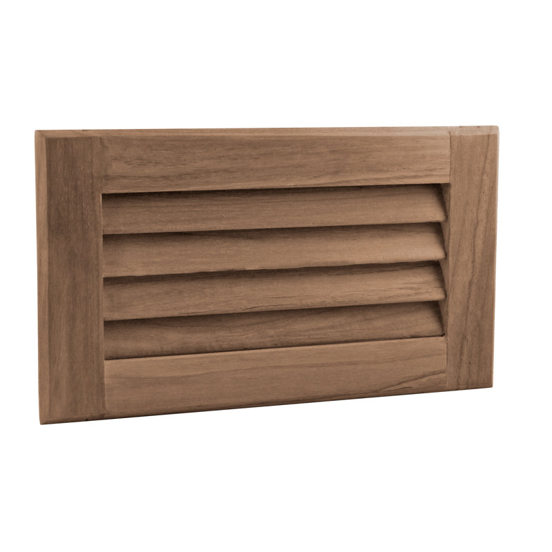 Louver Medium Wood Standard Wall Cabinet Ready-to-Assemble, 6.38"