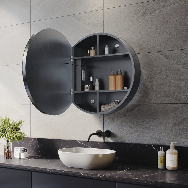 Danielee 23.62mm W 23.62mm H Medicine Cabinet Mirror
