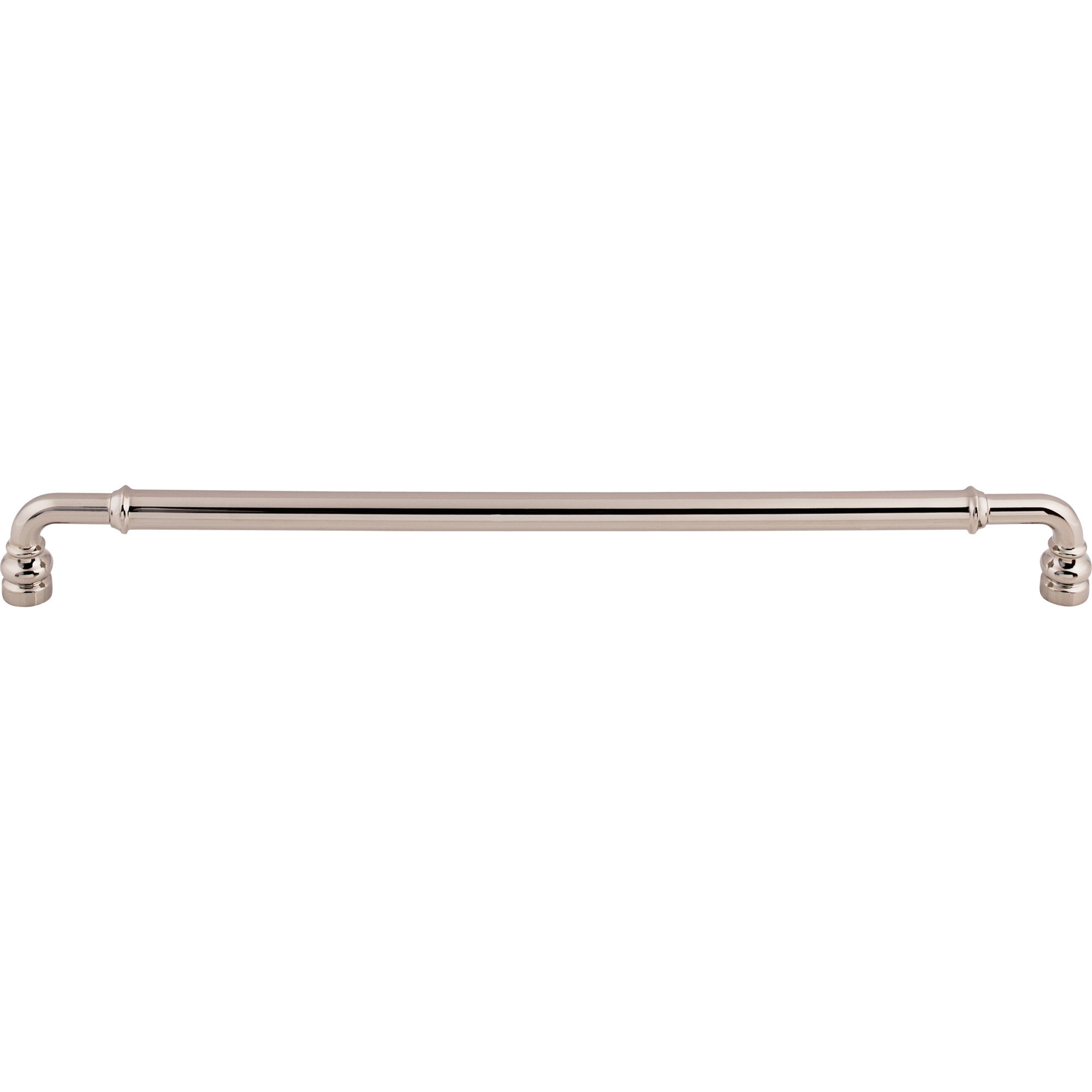 Brixton Bar Pull, Polished Nickel, 12" Center to Center