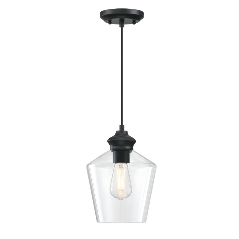 Rooker 1 - Light Single Pendant, Matte Black