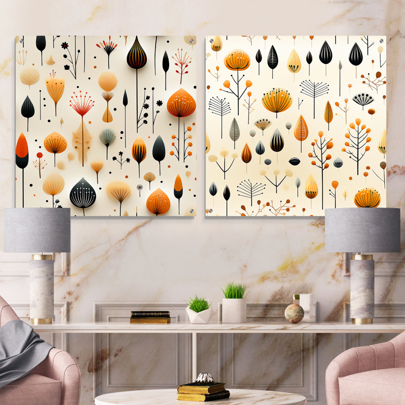 Warrington - Ensemble abstrait d'art mural en verre Mid-Century abstrait en verre, H 16 po x l 33 po