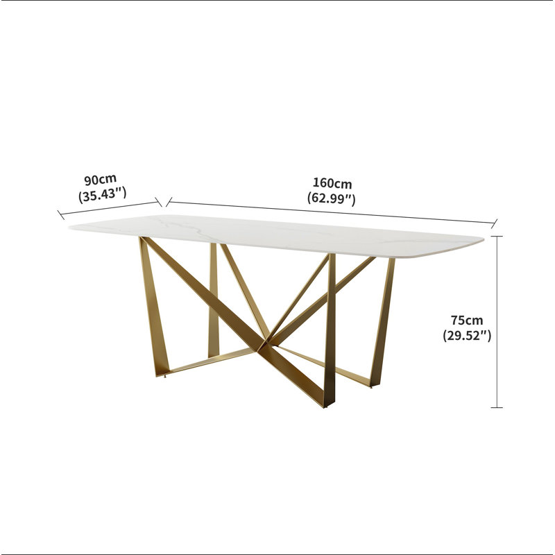 Table de salle à manger Titanium Gold