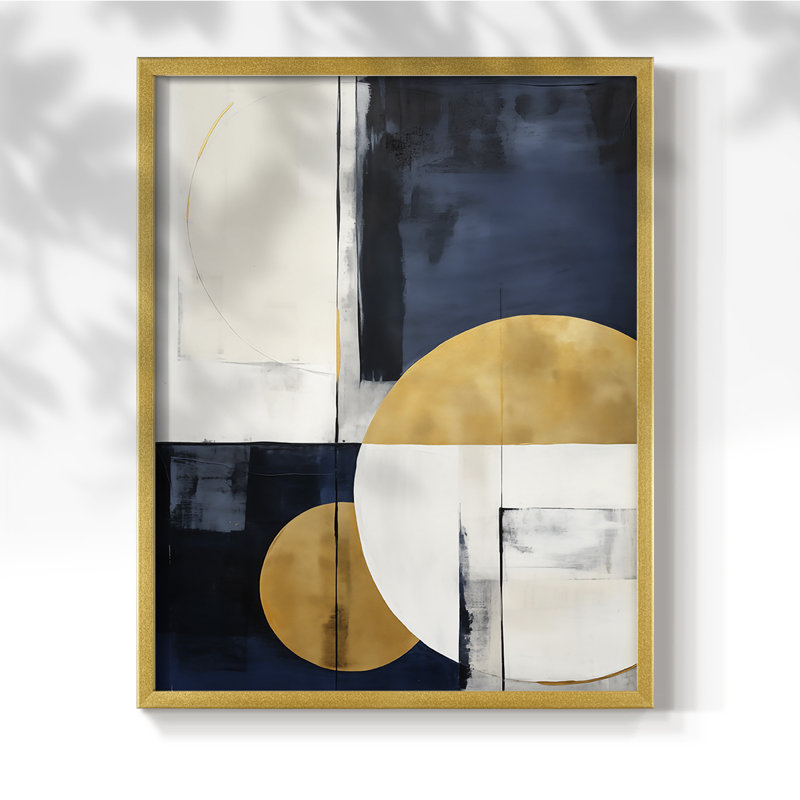 ABSTRACT Series DLI - Impression encadrée de qualité supérieure - Prêt à accrocher - Aucun clou requis