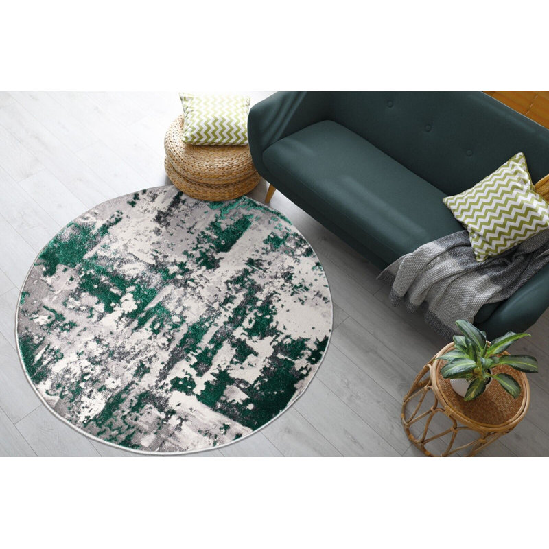 Towlson Abstract Area Rug, Round 120cm