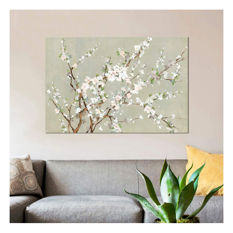 «Geisha», reproduction sur toile, H 40 po x l 60 po x P 1,5 po, Pas de tapis, Toile tendue