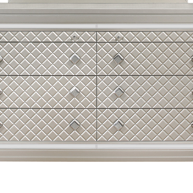 Commode Cross Glam Champagne