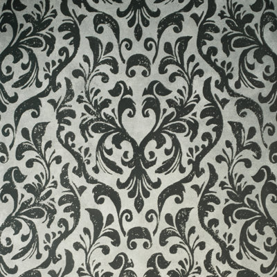 Urban Classics Collection Mayfair Flocked Damask Wallpaper Roll