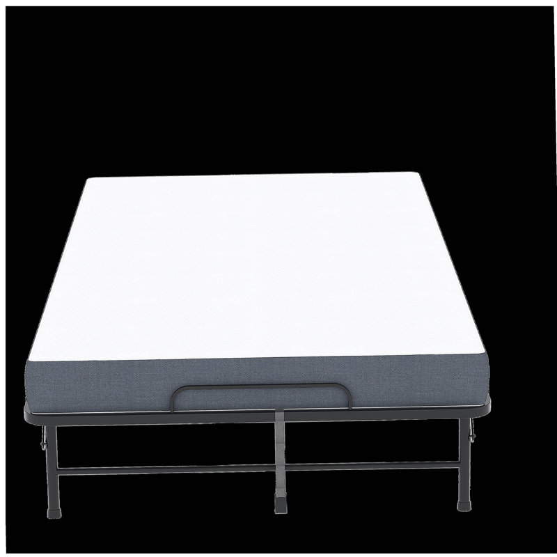 Large 75"x46" Wide Folding Bed for Tall People, Extra Long & Wide Rollaway Bed with 5" Memory Foam, Heavy-Duty 450lbs Capacity Guest Bed, Spacious Portable Twin Cot