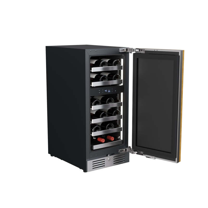 Avallon A2 15" Undercounter Dual Zone Wine Cooler with Panel-Ready Solid Door